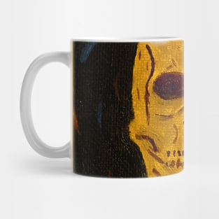 Gold and Purple Skull Mug